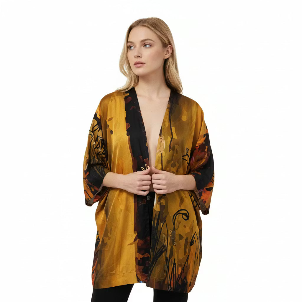 Cardigan lungo "Ambra" multicolor